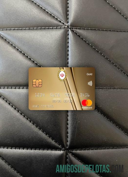 Irã Melli Bank Mastercard Gold Photolook Frente baixar para verificação